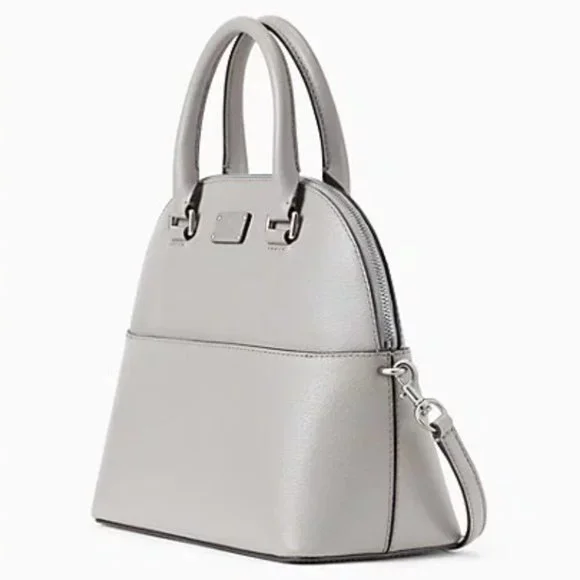 Kate Spade Grove Street Carli Crossbody Soft Taupe Satchel Purse Bags
